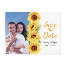 Foto de Girasol Amarillo para Anuncio de Boda de "