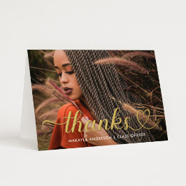 Foto de graduación de Personalizado Gold Heart Scr