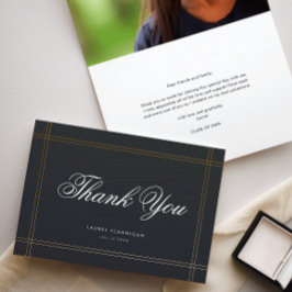 Foto De Graduación Formal Gracias Nota