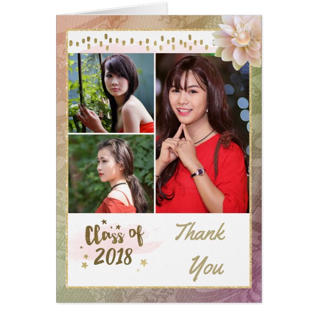 Foto de graduación Gracias (Frente)