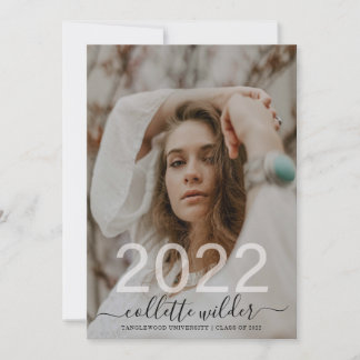 Foto de graduación Invitación de la fiesta 2022