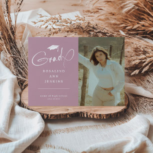 Foto de graduación moderna Anuncio de graduación 