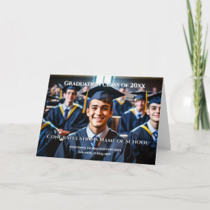 Foto de graduación significa plantilla DIY simple