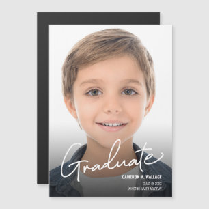 Foto de graduado de tipografía moderna personaliza