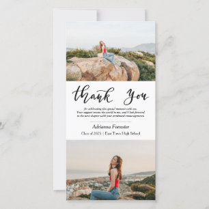 Foto de graduado dos   Guión de agradecimiento mod