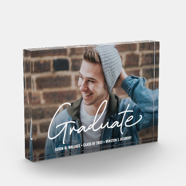 Foto de graduado masculino marco Keepsake (Izquierda)