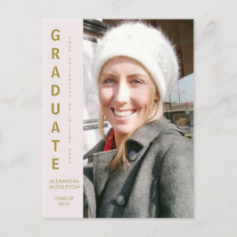 Foto de graduado por invitación a graduación
