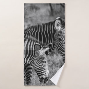 FOTO DE GRAYSCALE DE ZEBRAS