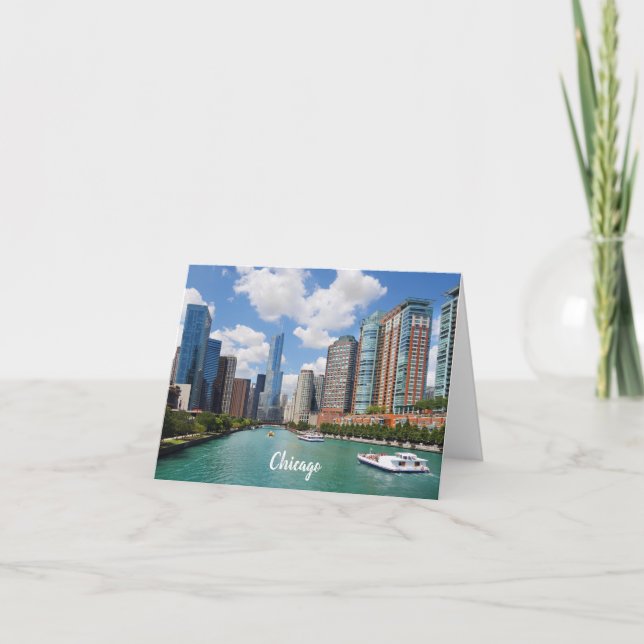 Foto de Guay Chicago River Skyline (Anverso)