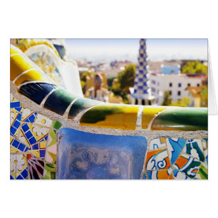 Foto de Guell del parque de Barcelona España Gaud