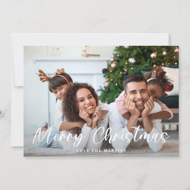 Foto de guión divertido de Feliz Navidad (Anverso)