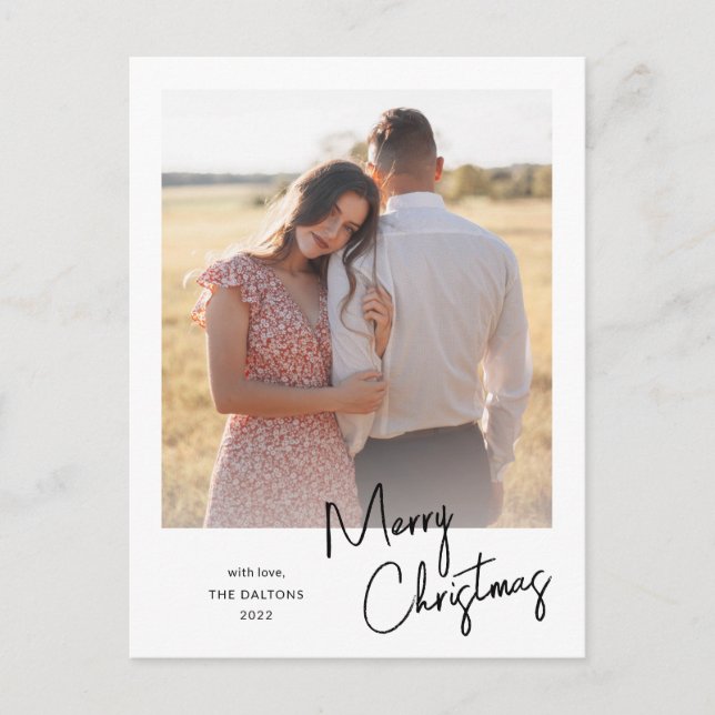 Foto de guión simple de Navidad moderna alegre (Anverso)