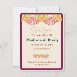 Foto de HOJA de Acuarela Pintada a Mano SAVE the D