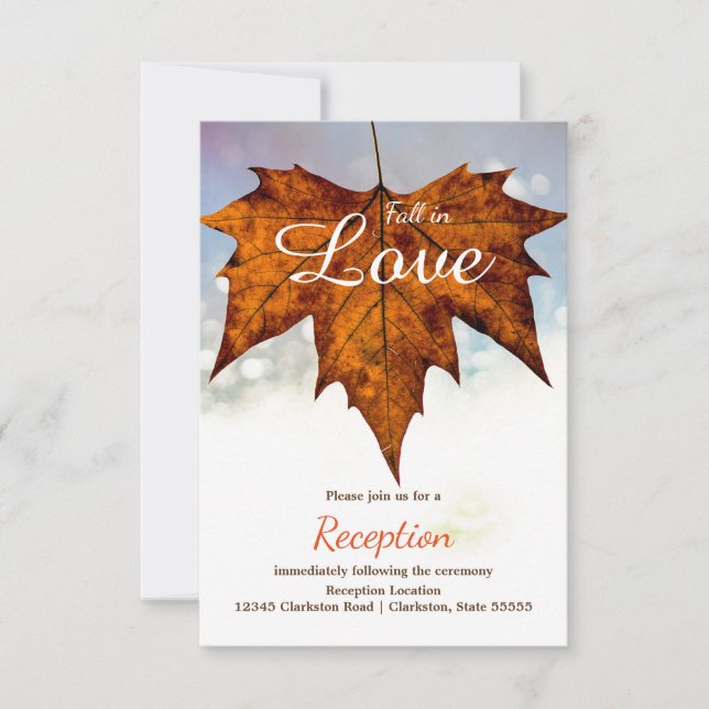 Foto de Hoja de Enamoramiento - Invitación de Rece (Anverso)