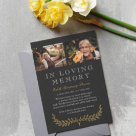 Foto De Huela Amarilla En Invitación De Memoria Am