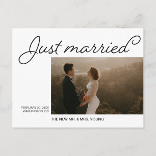 Foto de Invitación de Boda recién casado minimalis