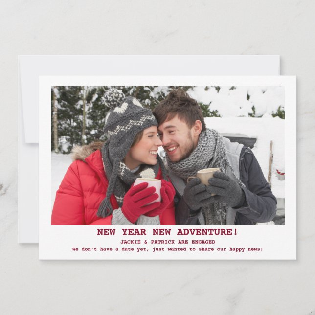 Foto de Invitación de compromiso de Bodas rusos (Anverso)