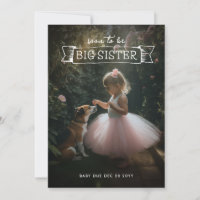 Foto de Invitación de embarazo de hermana mayor