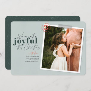 Foto de Invitación de Embarazo Verde Extra Joyful