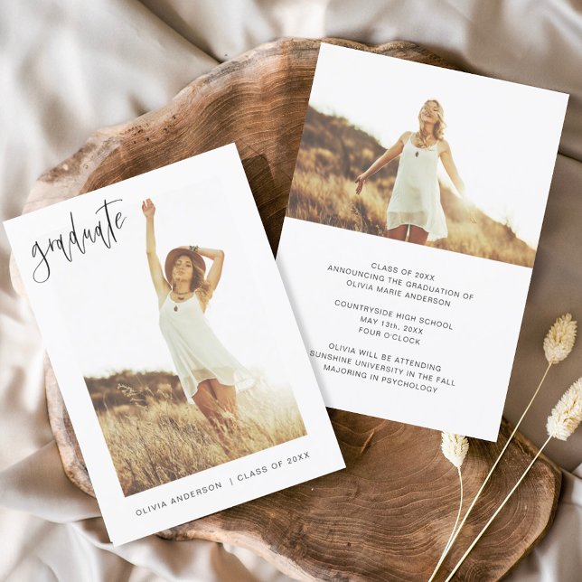 Foto de Invitación de grado de graduación Minimali (Subido por el creador)