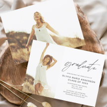 Foto de Invitación de graduación Minimalista
