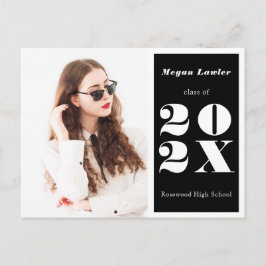 Foto de Invitación de graduados de moda - Negro