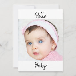 Foto de Invitación del bebé x2 Moda moderna