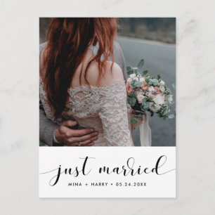 Foto de invitación elegante casada