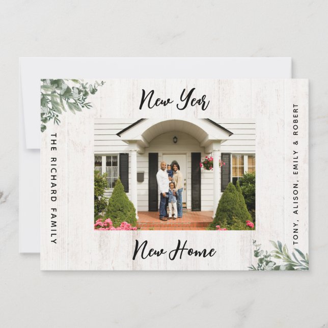 Foto de Invitación en movimiento para casa de Año  (Anverso)