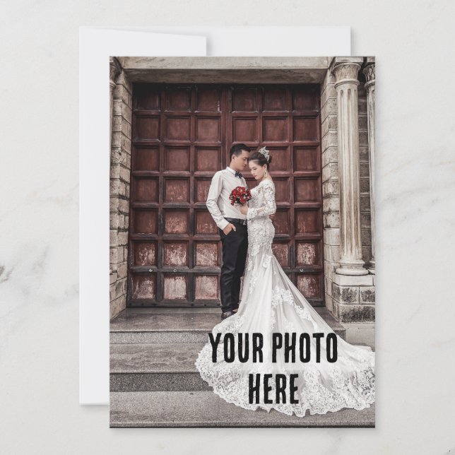 FOTO DE INVITACIONES DE BODA PERSONALIZADAS (Anverso)