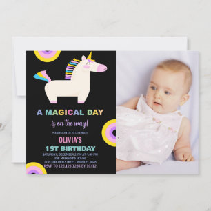 Foto de invitaciones de cumpleaños de Rainbow Unic