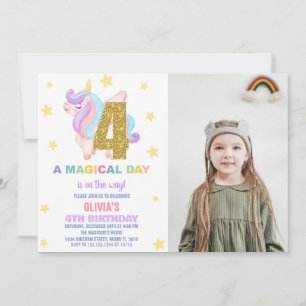 Foto de invitaciones de cumpleaños de Star Rainbow