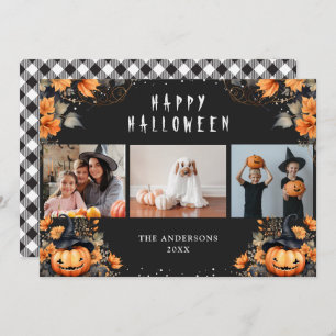 Foto de Jack-O-Lanterns Tarjetas Halloween felices