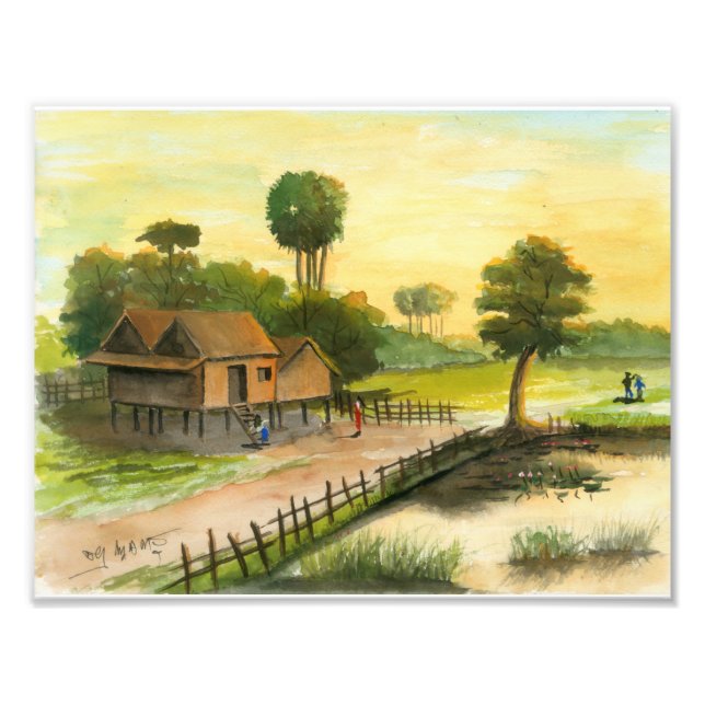 Foto de la aldea camboyana 1 por Vannak Anan Prum (Frente)