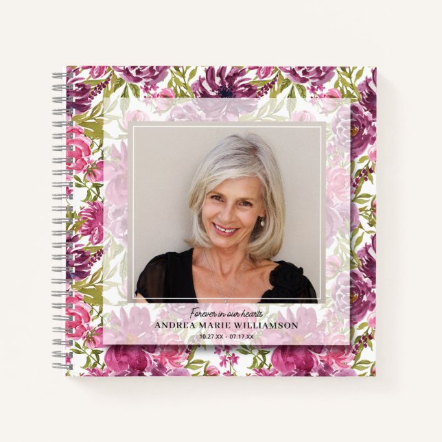 Foto de la celebración de la vida en un libro de i (Anverso)