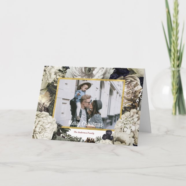 Foto de la familia botánica de Navidad vintage (Anverso)