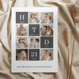 Foto de la familia Collage | Feliz Día de Acción d