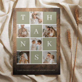 Foto de la familia Collage | Feliz Día de Acción d