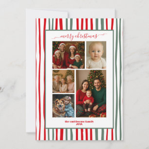 Foto de la familia Stripes Feliz Navidad