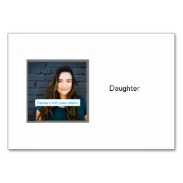 Foto de la hija en tarjetas flash personalizadas d