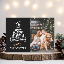 Foto de la inscripción en el árbol de Navidad blan