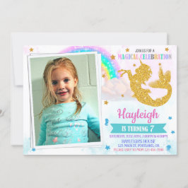 Foto de la invitación de cumpleaños Mericorn a Mer