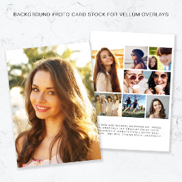 Foto De La Invitación De Graduación De Vellum Over