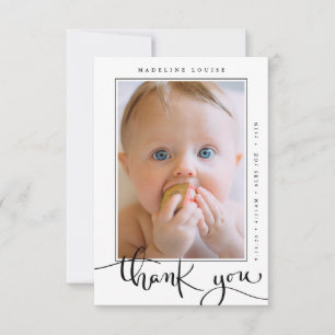 FOTO DE LA INVITACIÓN DEL BEBÉ GRACIAS