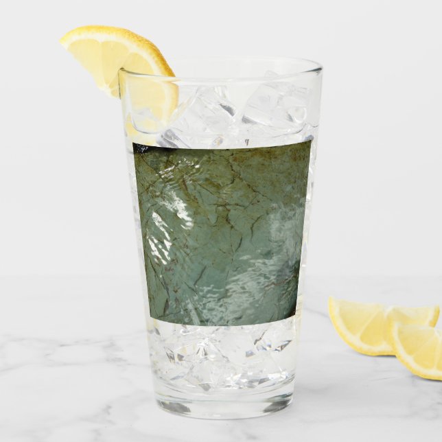 Foto de la naturaleza de la losa cubierta de agua (Anverso (hielo))