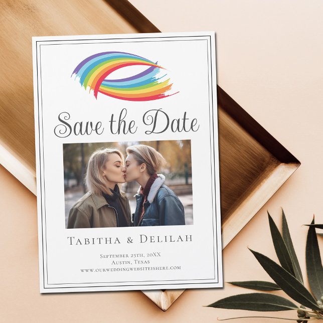 Foto de la pareja arcoiris Guardar la tarjeta de i (Subido por el creador)