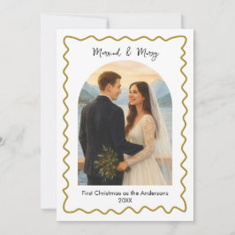  Foto de la primera Navidad de oro casados y alegr