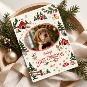 Foto de la primera Navidad del perro