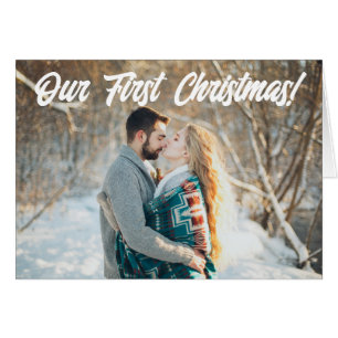 Foto de la primera pareja de Navidad con nombres