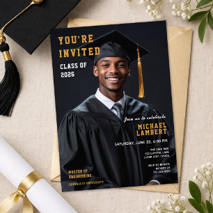 Foto de la promoción de 2026 Invitación de graduac
